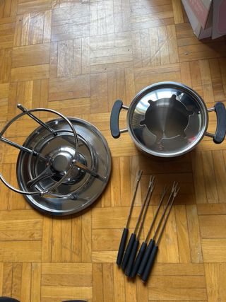 Olla Fondue Gas Acero Inoxidable