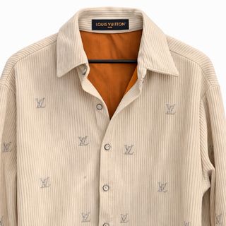 Camisa Louis Vuitton pana monogram beige