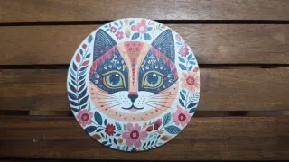 Set 6 Sottobicchieri Gatti 10cm