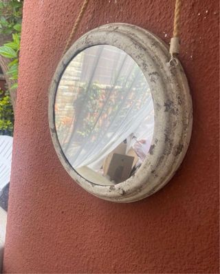ESPEJO REDONDO estilo envejecido