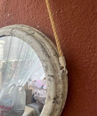 ESPEJO REDONDO estilo envejecido