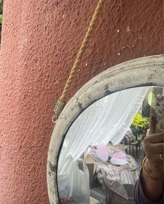 ESPEJO REDONDO estilo envejecido