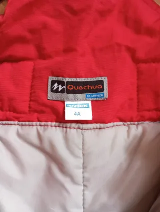 Pantalón de esquí para niño rojo