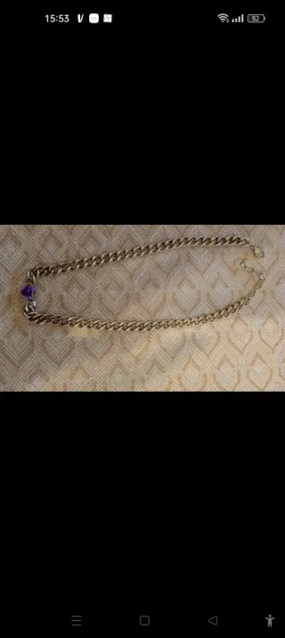 Collana Mupaji con ciondolo viola