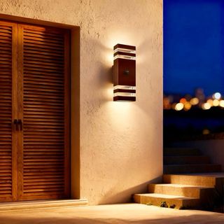 Lámpara LED de exterior con sensor de movimiento