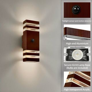 Lámpara LED de exterior con sensor de movimiento