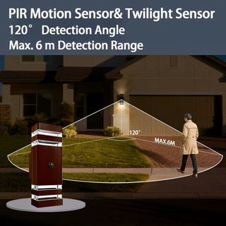 Lámpara LED de exterior con sensor de movimiento