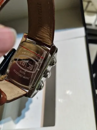 Reloj Lotus plateado Cronógrafo Cuero Marrón