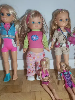 Pack Muñecas Nancy y Barbie CON COMPLEMENTOS