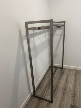 Burro Doble , Expositor de Tienda en Acero Inox