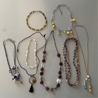 Lotto 10 collane artigianali