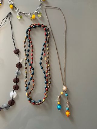 Lotto 10 collane artigianali