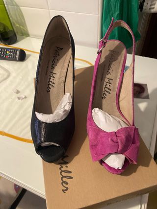 Zapatos Patricia Miller piel usados una vez