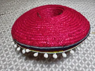 Sombrero Mexicano Rosa con Pompones