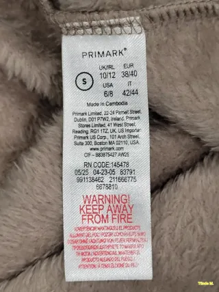 Conjunto Pijama Mujer Primark Talla S