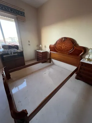 Cama Madera Maciza 155x190 con sommier incluido