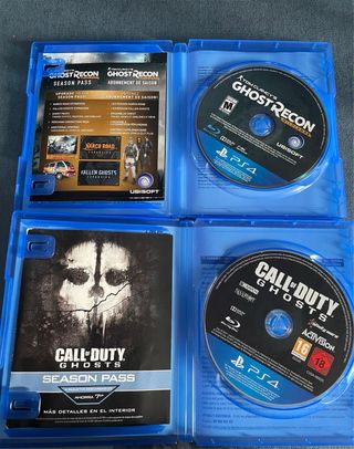 Juegos PS4: Ghost Recon & Call of Duty Ghosts