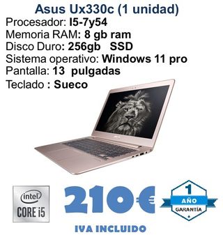 Asus UX330C Intel Core i5 8GB RAM 256GB SSD