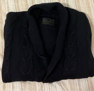 Cardigan uomo blu taglia xl misto lana