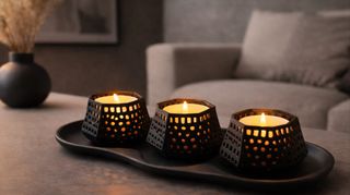 Castiçal moderno para velas tealight