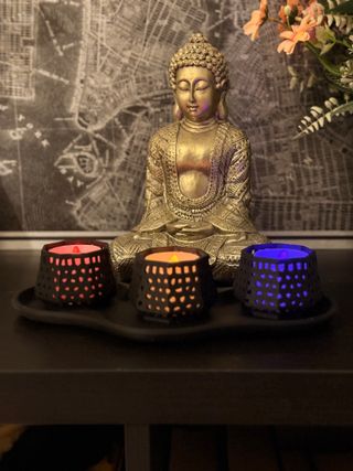 Castiçal moderno para velas tealight