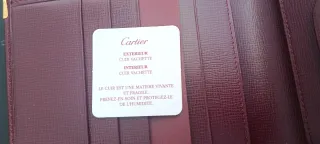 Portafoglio Cartier Uomo Nuovo Bordeaux con scatol