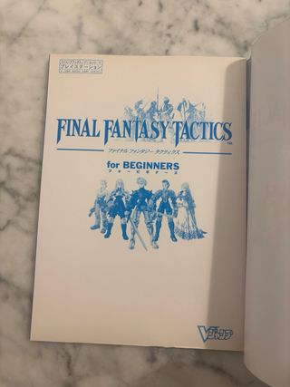 Guide Final Fantasy Tactics PS1 JP