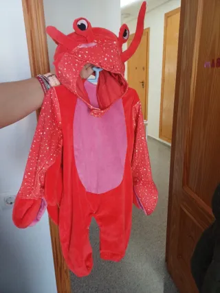 Disfraz de Cangrejo Infantil Rojo