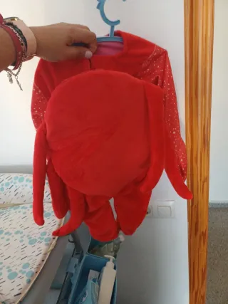 Disfraz de Cangrejo Infantil Rojo