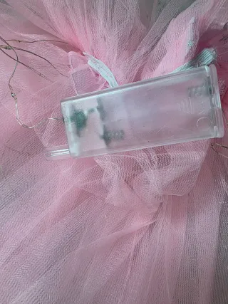 Falda Tul Rosa Estrellas Brillantes