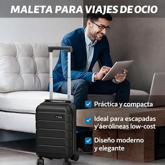 Maleta De Cabina (40x25x20) Ruedas Desmontables