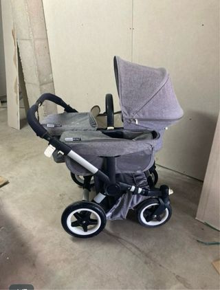 Carro gemelar Bugaboo Donkey 2 gris