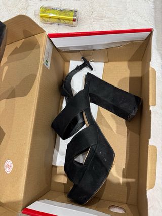 Tacones plataforma negros