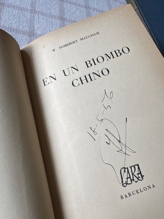 Libro En un biombo chino W. Somerset Maugham