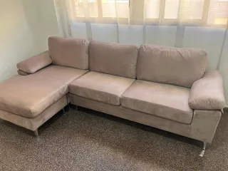 Sofá Chaiselongue Luisa Reversible Malva