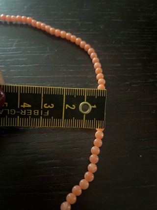 Collana perline rosa intenso