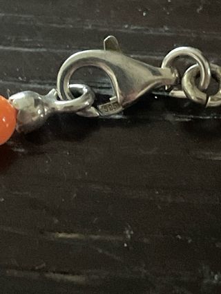 Collana perline rosa intenso