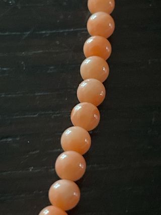 Collana perline rosa intenso