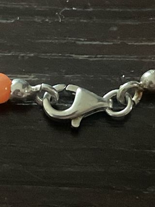 Collana perline rosa intenso