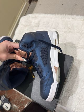 Zapatillas Jordan Azul y Dorado