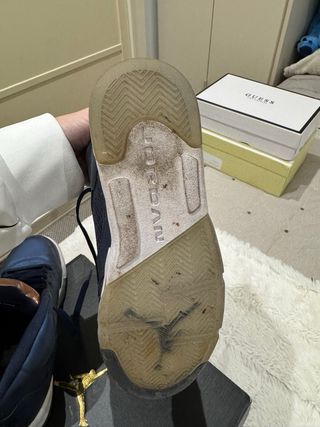 Zapatillas Jordan Azul y Dorado