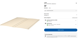 Cama IKEA Brimnes 140x200 + Somier