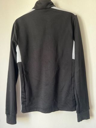 Felpa Adidas zip grigia e nera taglia XS