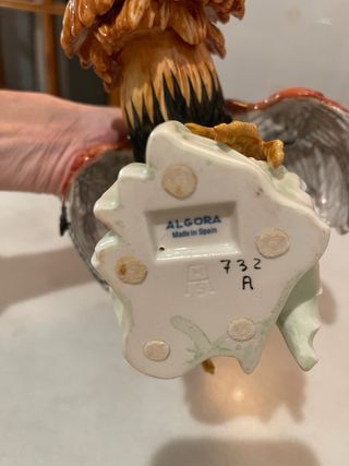 Figura de porcelana Algora gallo España