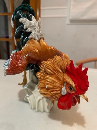Figura de porcelana Algora gallo España