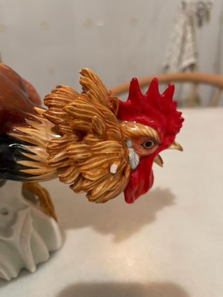 Figura de porcelana Algora gallo España