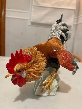 Figura de porcelana Algora gallo España