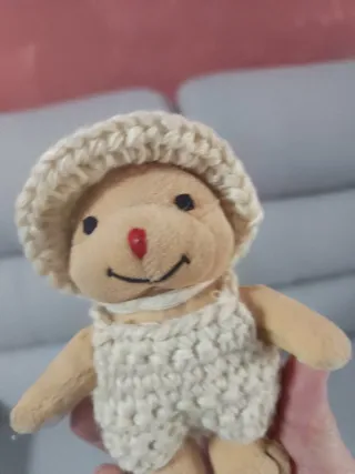 5 Llaveros Osito Crochet