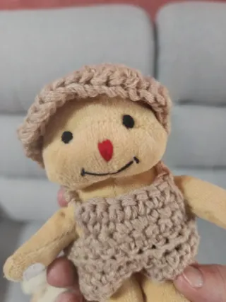 5 Llaveros Osito Crochet