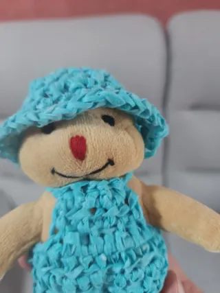 5 Llaveros Osito Crochet